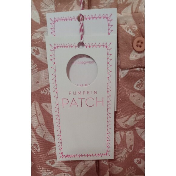 Pumpkin Patch Girls Dusty Rose Pink Printed Shirt Dress Size 9 NEW W/Tags Cute! - Picture 9 of 10